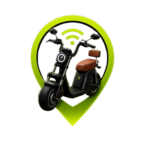 Scooter elétrica com FindMe Tag
